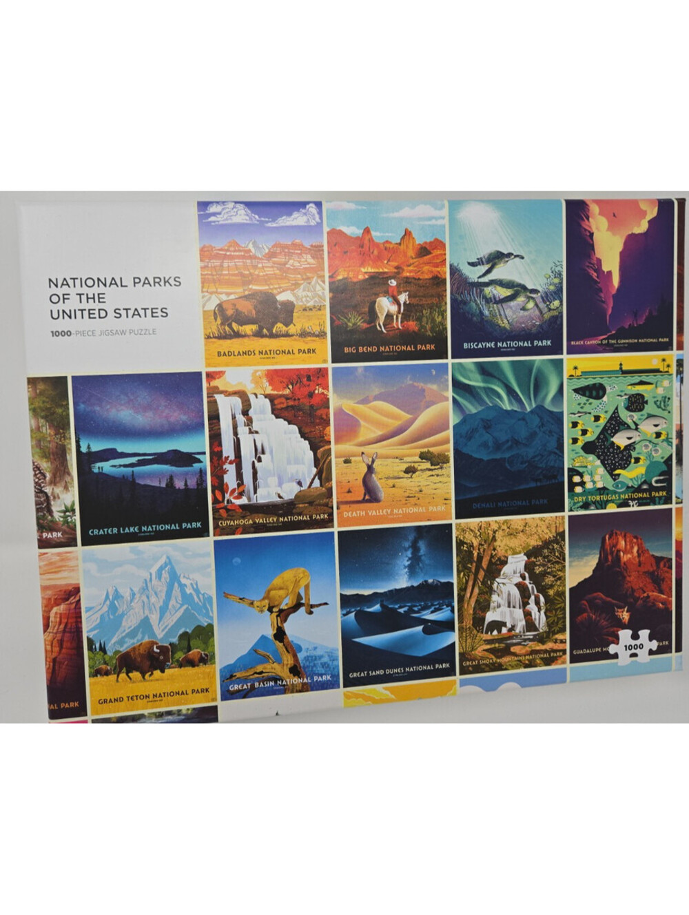 Pomegranate Puzzle "National Parks" 1000pc Complete Bagged In Box Vibrant Colors